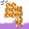 thumbnail image 2 of MKOSPLRT Pyjama d'Halloween pour Enfants 3-15 Ans Chandails à Manches Longues Pantalons de Jogging Amples Pjs Pantalons Tenue de Détente Décontractée Ensemble 2 Pcs Tenues d'Automne 3-15 Ans, 2 of 6
