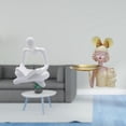 thumbnail image 2 of Juego de figuras de pensador abstracto con estatua de niña, bandeja para guardar llaves, escultura decorativa de resina, adecuada para estante de ofic, 2 of 8