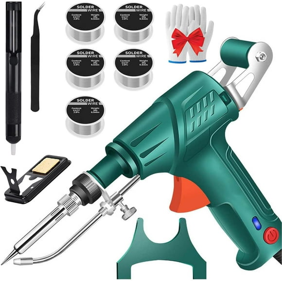 Ayyecoeeye Welder (Applicable to 110V Voltage),Internally Heated Industrial Laser Welding Tools, Handheld Iron Welding Machine, for Industrial Home DIY (Green)