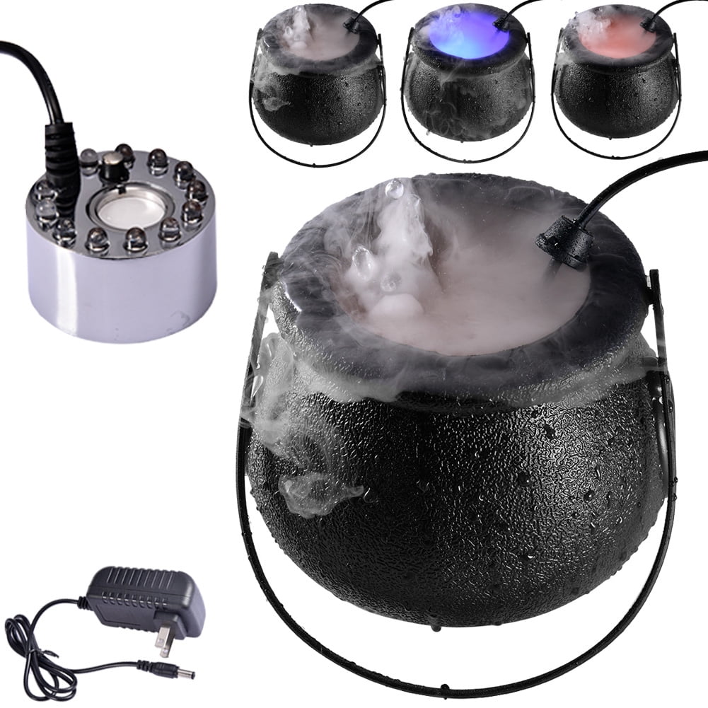 AIHOME Halloween Fog Machine LED Mist Maker Sprayer with LED Light