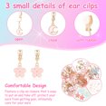 thumbnail image 5 of 10 pares de pendientes con clip para niñas, pendientes de joyería para niñas, pendientes sin perforaciones con forma de gato, ballena, flores, luna y estrellas, regalo de Navidad para, 5 of 5