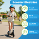 thumbnail image 2 of Scooter Eléctrico Infantil YEI 100W Plegable 10 km/h Color Negro, 2 of 6