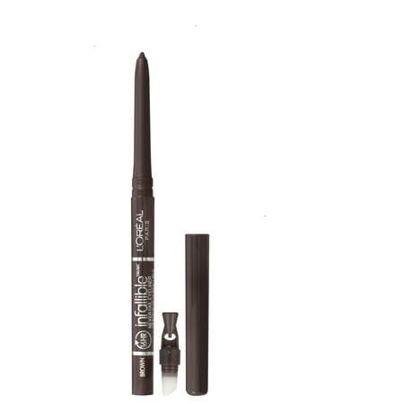 L'Oreal Paris Infallible Never Fail Pencil Eyeliner with Built in Sharpener, Slate