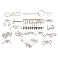 thumbnail image 1 of 16pcs Juguetes Rompecabezas Anillos Cerebro IQ Teasers Don Separada Metal CUTICAT Rompecabezas de coeficiente intelectual, 1 of 7