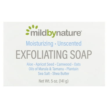 Mild By Nature Exfoliating Bar Soap, Unscented, 5 oz (141 g)
