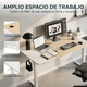thumbnail image 4 of Escritorio Ajustable Titano Perspective Blanco Madera 140 cm con Estructura Metálica, 4 of 8