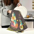 thumbnail image 3 of Easter Chicken Eggs Kitchen Tea Towels Set of 6 Absorbent Hand Dish Towels, Vintage Dishcloths Lint-Free 18x28 Inch Fast Drying for Cooking Baking Home Clean, 3 of 7