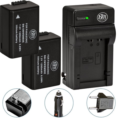 BM 2 DMW-BMB9 Batteries and Charger for Panasonic Lumix DC-FZ80 DMC-FZ40K DMC-FZ45K DMC-FZ47K DMC-FZ48K DMC-FZ60 DMC-FZ70 DMC-FZ100 DMC-FZ150 Cameras