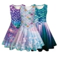 thumbnail image 5 of YTDSCS Little Girls Sleeveless Dress for Kids Fish Scale A-Line Princess Dresses Toddler Spring Summer Soft Sundress Tutu Party Gown for 4-13 Years, 5 of 8