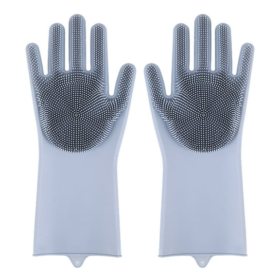 Silicone Dishwashing Gloves Reusable Kitchen Cleaning Supplies for Scrubbing and Washing Tasks