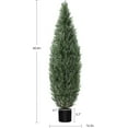 thumbnail image 3 of Artificial Topiary Tree 2-Set, 5ft Artificial Cedar Topiary Trees for Outdoor & Indoor Decor, Artificial Topiary Boxwood Tree, Faux Shrub Uv Protection for Longer Life, 3 of 8