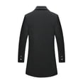 thumbnail image 2 of APTESOL Men's Overcoat Business Casual Windbreaker Single-Breasted Slim Fit Coats, 2 of 6