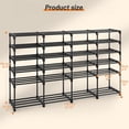 thumbnail image 6 of 9-Tier Shoe Rack, Multifunctional Storage Organizer for Entryway, Bedroom, Living Room, Metal Legs & Hooks, Space-Saving, Holds 50-55 Pairs, 6 of 13