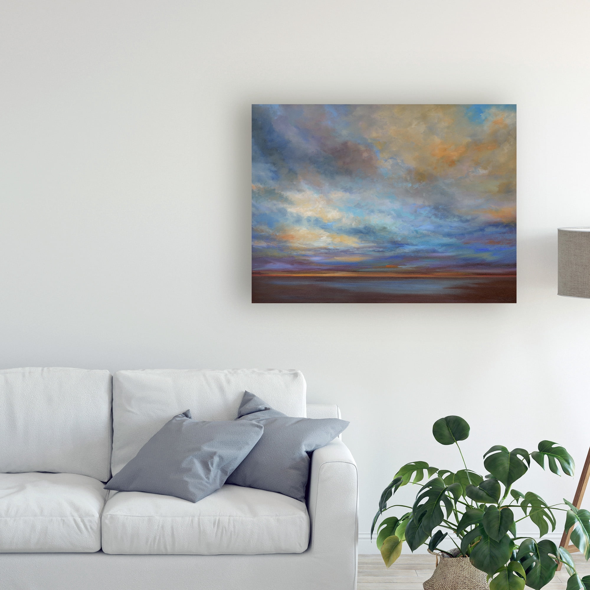 Trademark Fine Art 'Coastal Clouds I' Canvas Art by Sheila Finch