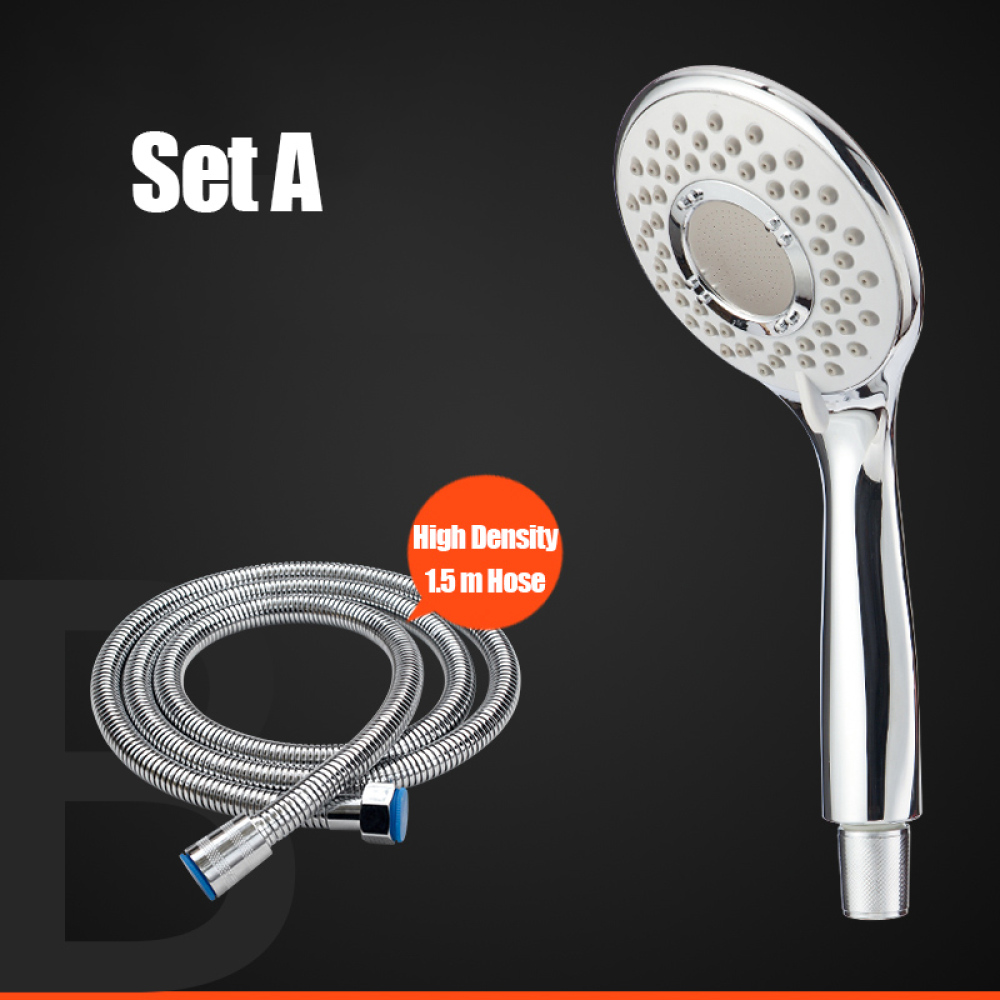 VEHHE 3 Modes Adjustable Handheld Shower Head with Platting Chrome