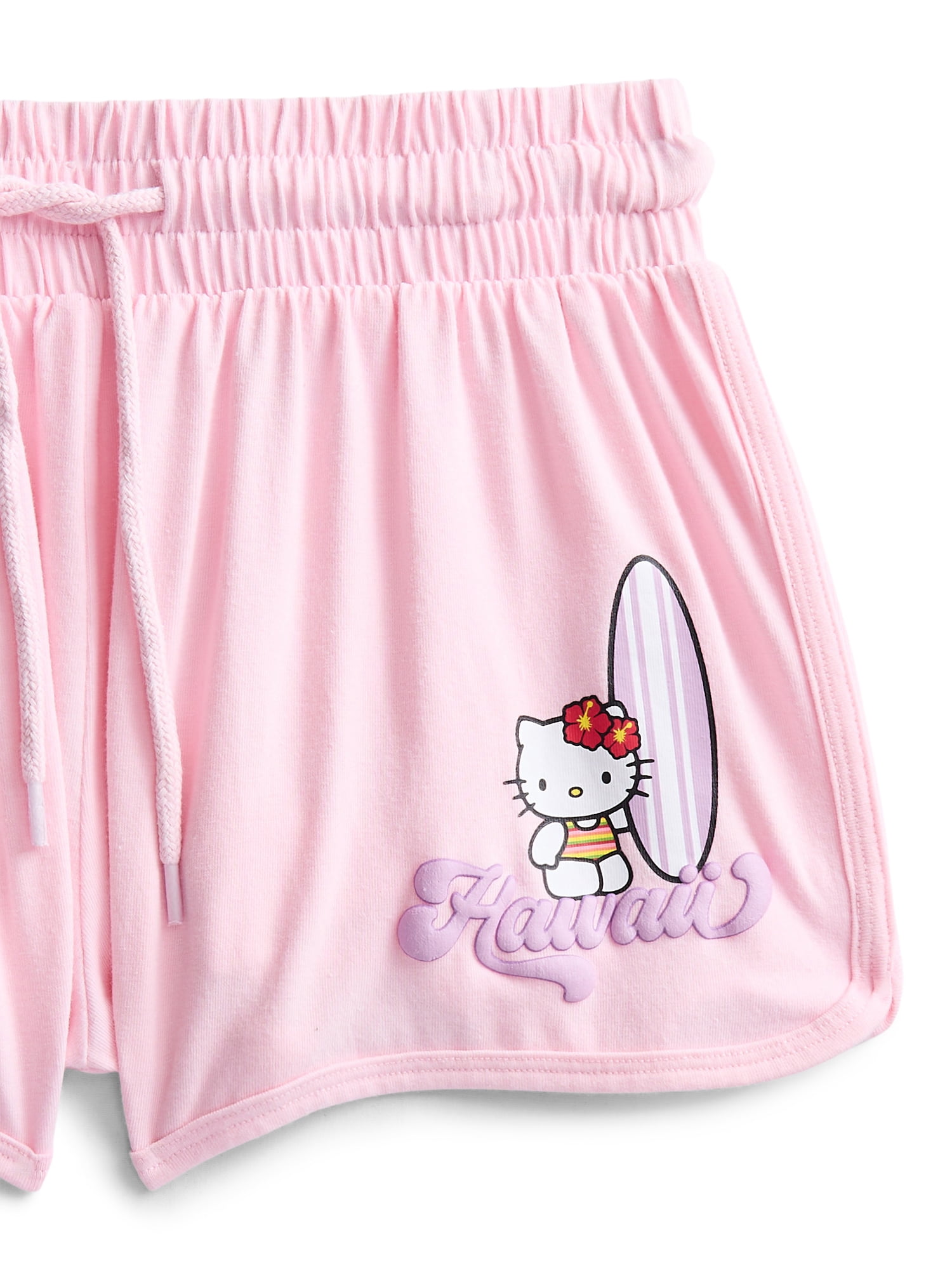 Hello Kitty Women's Pink Hawaii Shorts, Sizes XXS-XXL