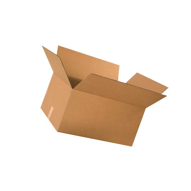 Corrugated Boxes 24 L X 18 W X 12 H Kraft Pack Of 1 Walmart Com Walmart Com