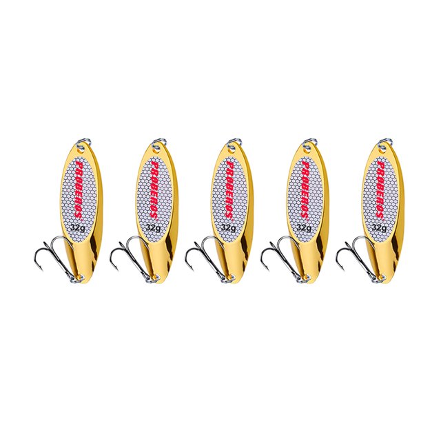 Cucharas de Pesca kusrkot de fundición larga para cebos de Jigging de gran distancia Oro 32g