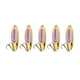 thumbnail image 2 of 5 Piezas Cucharas de Pesca Señuelos Cebos para Lubina Cebos de Pesca de Fundición Larga Vertical de Metal Cebos Jigging para Lubina, Bagre, Lucio, Gal Oro 32g, 2 of 8