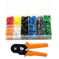 thumbnail image 1 of Tignapoo Ensemble de Connecteurs de Borne Rétractables Noir et Orange de 800 Pcs avec Outil de Certification pour Connexions Électriques Fiables, 1 of 7