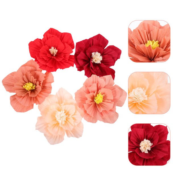 FUTUREORYY 5Ud Con Flores De Para Fiesta Bodas Cumpleaños En Material Resistente