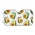 thumbnail image 7 of Balery Flowers Avocado Print Car Windshield Sun Shade,Windshield Sunshade for Car Pickup Truck SUV Accessories-Small, 7 of 7