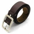 thumbnail image 6 of harmtty Fashion Men Faux Leather Solid Color Pin Buckle Pants Waist Belt Waistband Gift, 6 of 7