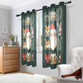 thumbnail image 2 of Yayeee Window Curtains Set of 2 for Living Room Light Filtering 63"x42", Green Christmas, 2 of 7