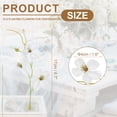 thumbnail image 2 of Uxcell 12Pcs Flores Flotantes para Centros de Mesa, Cabezas de Flores Falsas de Seda de Flor de Guisante Blanca para Velas Flotantes, Relleno de Jarrones, Decoración de Mesa para Fiestas y Bodas, 2 of 6