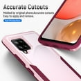 thumbnail image 5 of Compatible with Samsung Galaxy A42 5G Phone Case Tempered Glass Screen Protector Hybrid Rugged Shockproof Hard Protective Drop Proof Full Body Heavy Duty Mobile Cell Cover for A 42 4G 42A S42 Pink, 5 of 7
