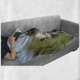 thumbnail image 6 of Hunting Soft Flannel Fleece Throw Blanket, German Short Haired Pointer in Wilderness Portrait Photograph Kurzhaar Pet Dog, Cozy Plush for Indoor and Outdoor Use, 60" x 80", Multicolor, by Ambesonne, 6 of 6