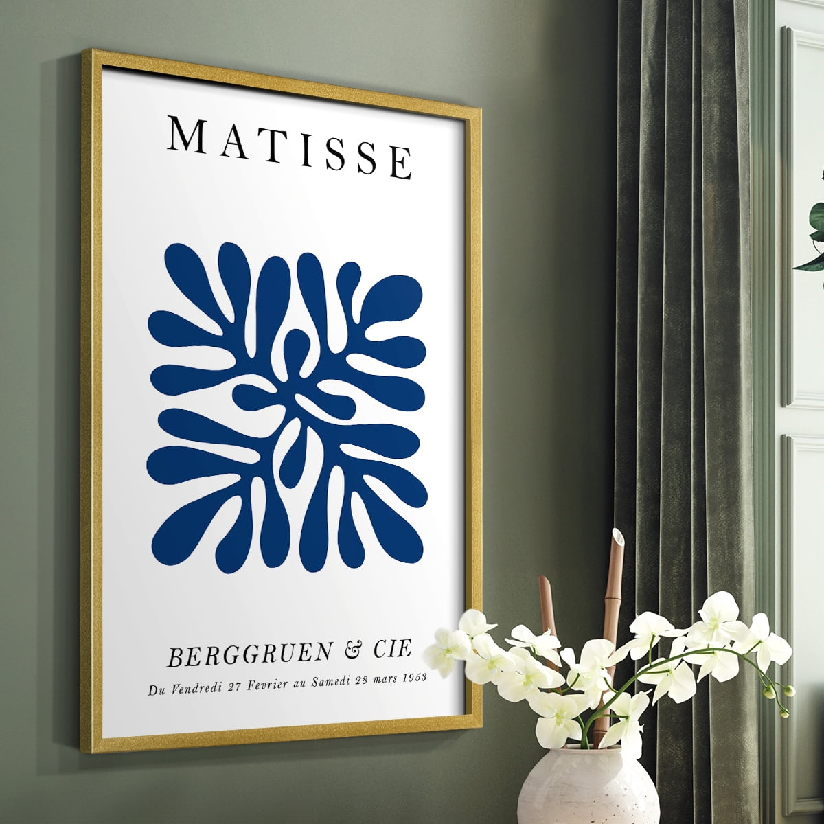 Matisse CCCI in Gold Solid Wood 16 x 20 Framed Print