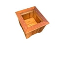thumbnail image 3 of T&L Small Square Planter Box - cedar stained, 3 of 5