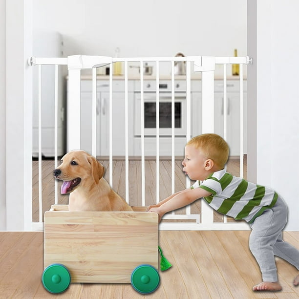 HDJ 29.5"40.5" Wide Baby Gate,Pressure Mount Walk Through Gate