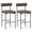 Gray, variant on YYAo Counter Bar Stools,Bar Chairs,20 Inch Upholstered Bar Stools Set of 2 Counter Height Bar Chairs with Backrest-Gray
