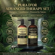 PURA DOR Advanced Therapy Biotin Shampoo & Conditioner Set, 16oz x 2