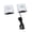 Silver, variant on BOKYAN USB Rechargeable Adjustable Volume Long Range Wireless 2 Way Intercom Doorbell for Home Office Apartment White 6.3 inches / 16 cm