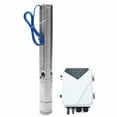 thumbnail image 5 of 4" Solar Water Deep Well Submersible Pump 110V 1500W DC Submersible stainless steel Farm Irrigation + MPPT Controller Kit 4DSC4.5-203-110-1500 (110V 1500W, 4500L/H), 5 of 5
