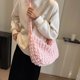 thumbnail image 4 of Bolso Hombro Acolchado para Mujer Bolso Bandolera Informal Bolso para Citas (rosa Claro), 4 of 9
