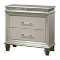 thumbnail image 3 of FOA Plumley 3-Piece White Wood Bedroom Set - King + Nightstand + Dresser, 3 of 10