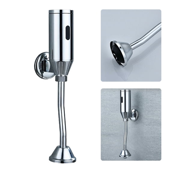 Toilet Wall Mounted Automatic Sensor Touchless Urinal Flush Valve Convenient Toilet Wall Mounted Automatic Urine Sensor Bathroom Urinal Flush Valve Touchless Automatic Wall Urinal Sensor