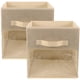 thumbnail image 1 of 2 cubos de almacenamiento plegables de tela para guardarropa, organizador de ropa, 1 of 7