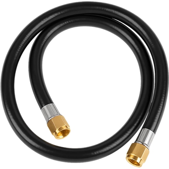 Conjunto de conectores de manguera de propano Wadoy RV de 3 pies a 3/8 pulgadas, manguera de conexió