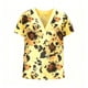 thumbnail image 5 of Tejiojio Women's V-Neck Loose Fit Solid Color Blouse Short Sleeve Button-Down Casual S-2XL, 5 of 9