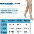 thumbnail image 4 of SNNROO 15-20 mmHg Closed Toe Compression Socks for Swelling  Soreness Thigh High Sheer Compression Stockings for Women, 4 of 6