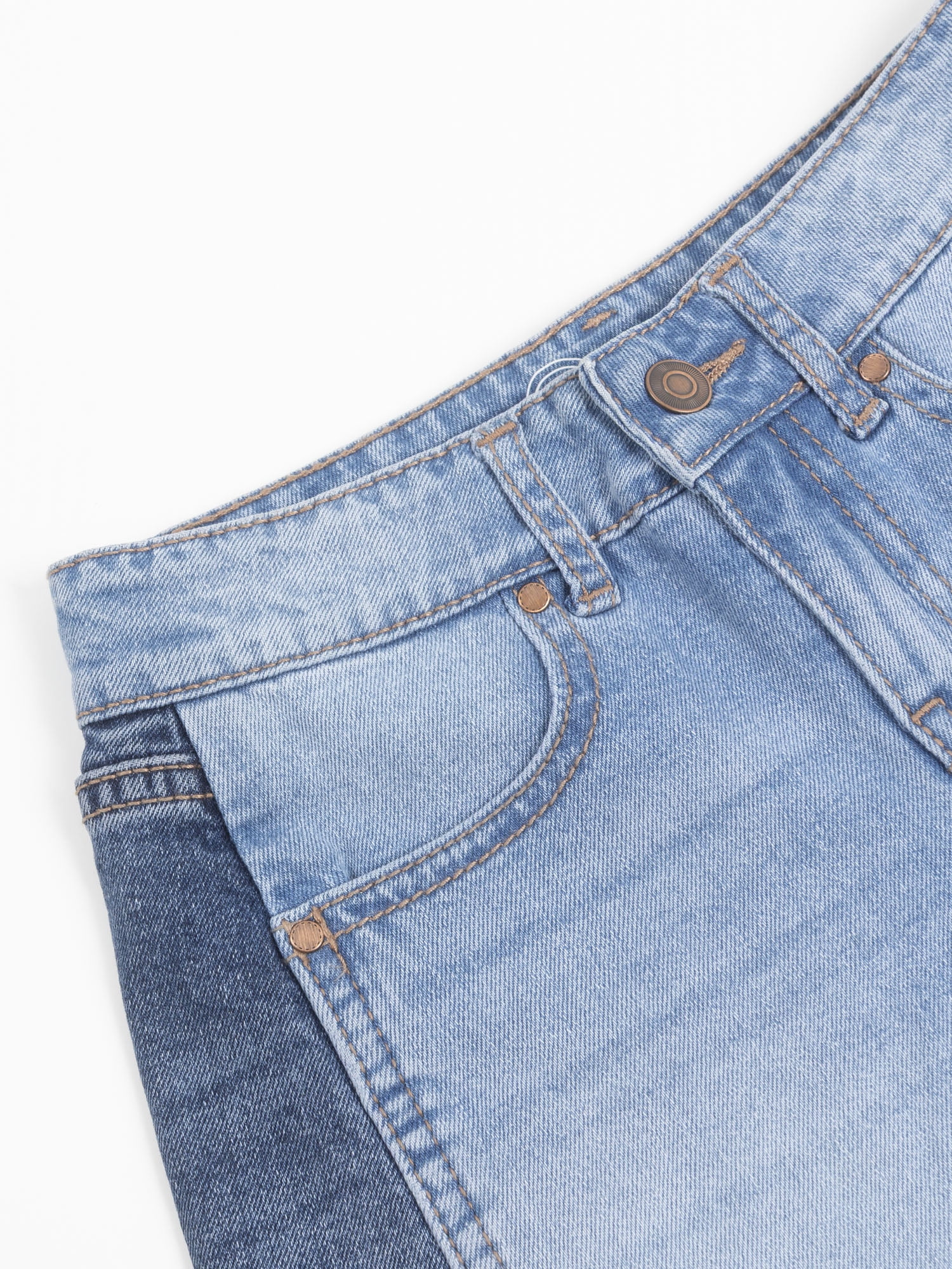 Wonder Nation Girls Baggy Denim Shorts, Size 5-18