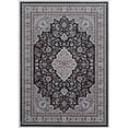 thumbnail image 1 of Linon Elite Barton Woven Microfiber Polyester 1'7"x2'7" Rug in Black, 1 of 6