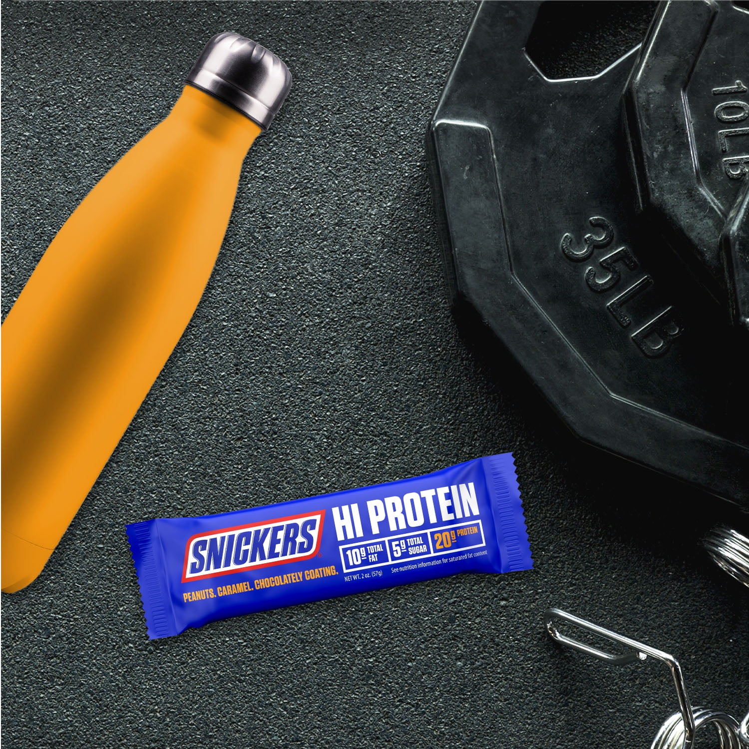 (4 pack) Snickers Peanut & Caramel Hi Protein Bar - 2.01 oz