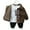 Brown, variant on Kids Boys Leather Outerwear Coats Toddler Baby Fall Spring Casual Jacket 1-12Y