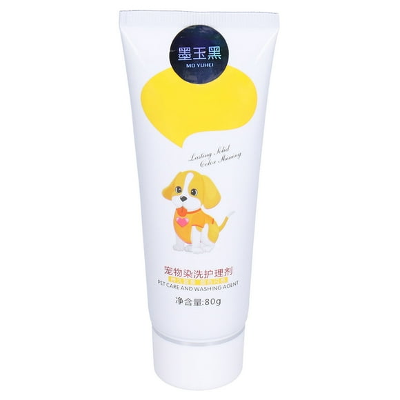 Dog Hair Coloring Cream, Pet Hair Coloring Cream Tube Shaped DIY Semi Permanent Stylish For Grooming